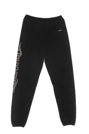 DOLLY NOIRE Pantalone Tuta Leggero Uomo Lettering 3d Sweatpants Black da uomo
