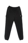 DOLLY NOIRE Pantalone Tuta Leggero Uomo Woven Square Label Cargo Sweatpants Black da uomo
