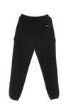 DOLLY NOIRE Pantalone Tuta Leggero Uomo Woven Square Label Cargo Sweatpants Black da uomo