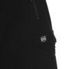 DOLLY NOIRE Pantalone Tuta Leggero Uomo Woven Square Label Cargo Sweatpants Black da uomo