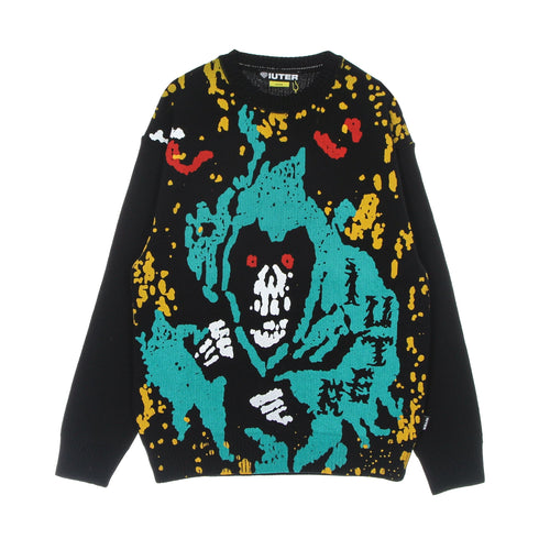 IUTER Maglione Uomo Possessed Jumper Black da uomo
