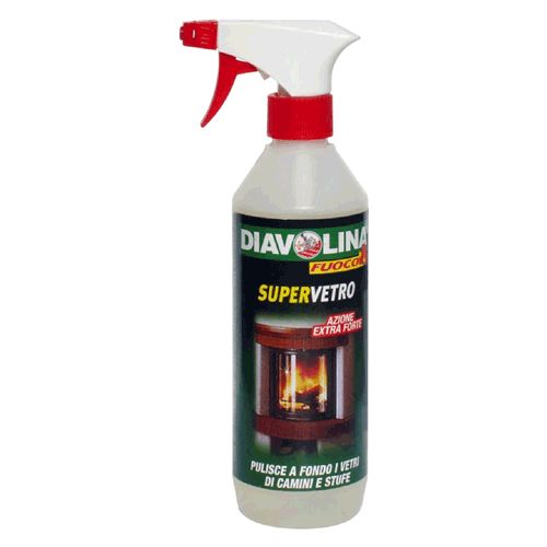 PULITORE PER VETRI FUMISTERIA 'DIAVOLINA SUPERVETRO' ml 500 DF 700802