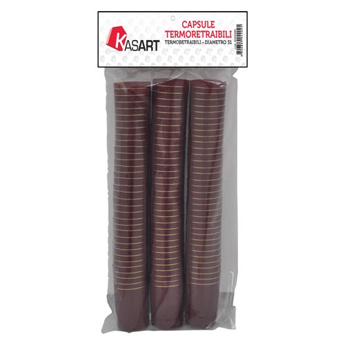 CAPSULE TERMORETRAIBILI PER BOTTIGLIE SPUMANTE oro - Ø 33 x h 55 mm pz 100