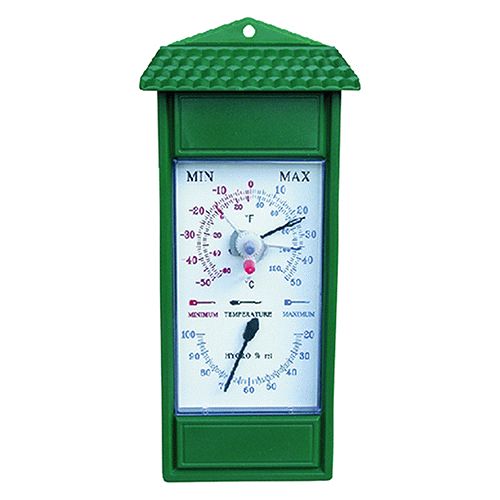 TERMOMETRO/IGROMETRO art. 102976 - cm 24,5 x 11 - In ABS - DF 614974