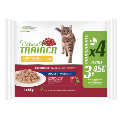 Natural Trainer Mantenimento Flowpack umido Gatti Adult pollo