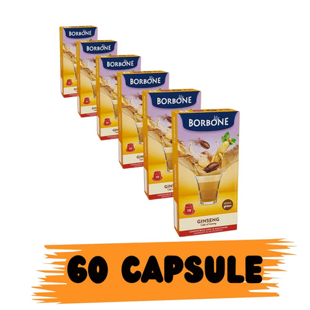 Borbone Box Capsule Comp. Nespresso Ginseng Confezione 60pz