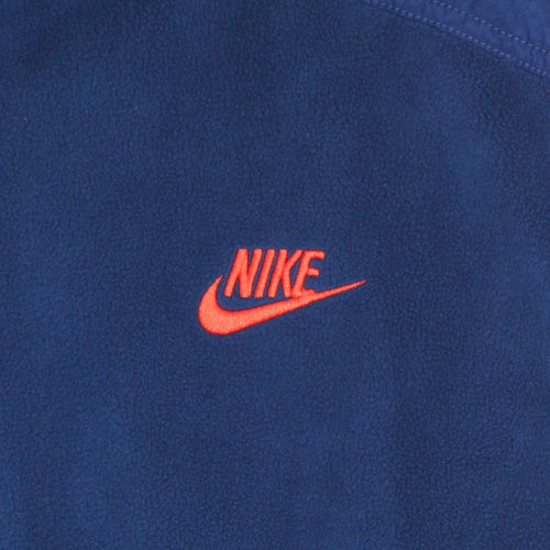 Nike Felpa Collo Alto Uomo Style Essential Halz Zip Winter Jacket Court Blue/orange da uomo