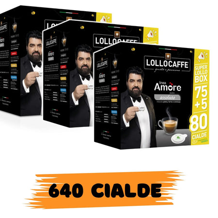 Lollo Caffe' Linea Amore Assoluto 640 Cialde Compostabile