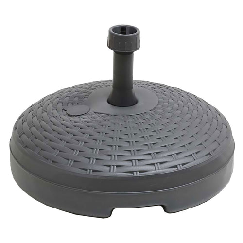 BASE PLASTICA PER OMBRELLONE EFFETTO RATTAN Ø 45 x h.30 - capacità 20 lt.