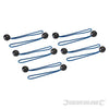 Elastici corde lacci per telone da 175 mm Silverline 10 p.zi per veicoli e imbarcazioni Silverline