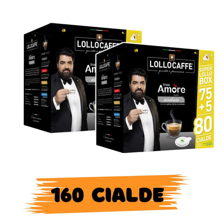 Lollo Caffe' Linea Amore Assoluto 160 Cialde Compostabile