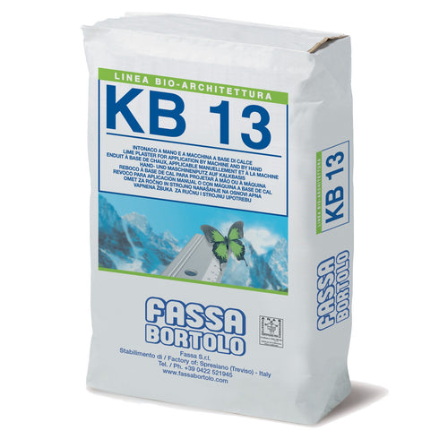Fassa KB 13 rasante 25kg bio intonaco di fondo per interni ed esterni