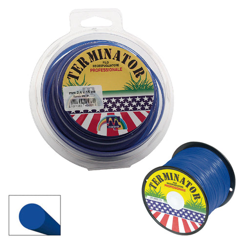 FILO DECESPUGLIATORE   PROFESSIONALE 'TERMINATOR' mm 2,4 mt 15 -- PZ 6