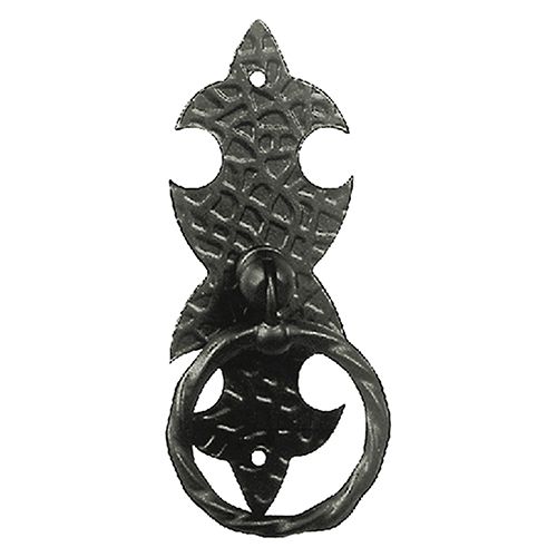 MANIGLIA AD ANELLO CON PIASTRA mm 45 In ferro battuto. pz 12 DF 304834