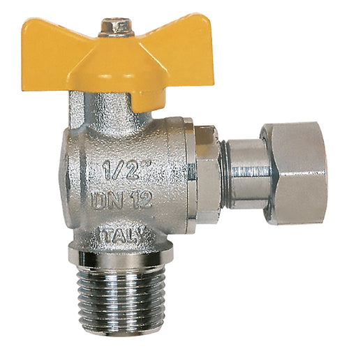 RUBINETTO A SFERA PER GAS A SQUADRA 1/2' MF - DF 206024