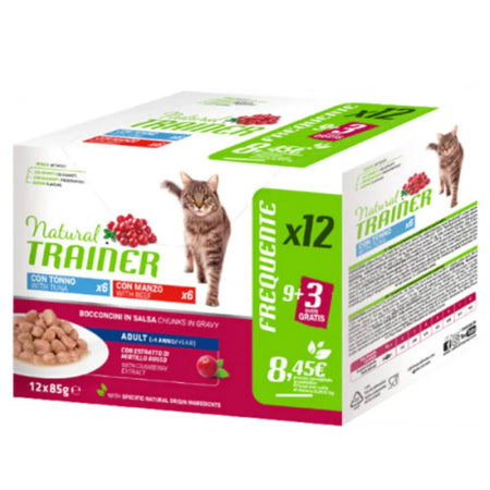 Natural Trainer Mantenimento multipack umido Gatti Adult tonno e manzo