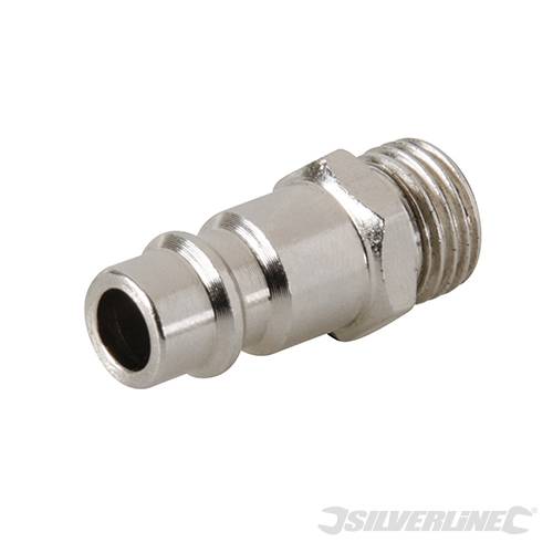 Raccordo con fillettatura maschio 1/4 BSP con attacco rapido Silverline 2pezzi Silverline