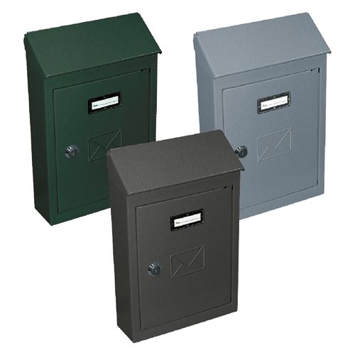 CASSETTA POSTALE 'CT' cm 18 x 5 x h 25 antracite Con serratura a cilindro.