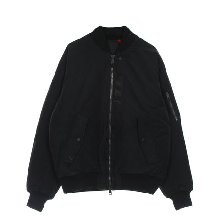 JORDAN Giubbotto Uomo Essential Statement Ma-1 Jacket Black/gym Red da uomo