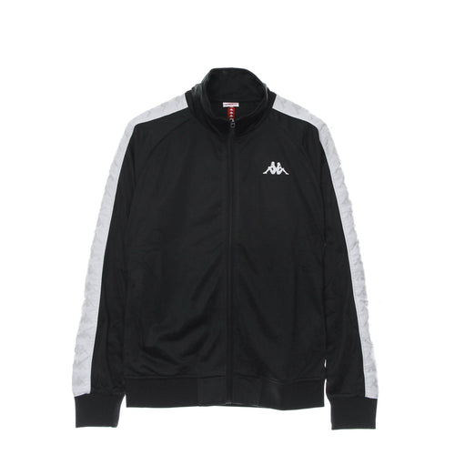 KAPPA Giacca Tuta Uomo Banda Anniston Slim Black/white/grey da uomo