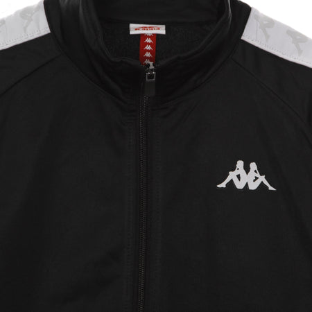 KAPPA Giacca Tuta Uomo Banda Anniston Slim Black/white/grey da uomo