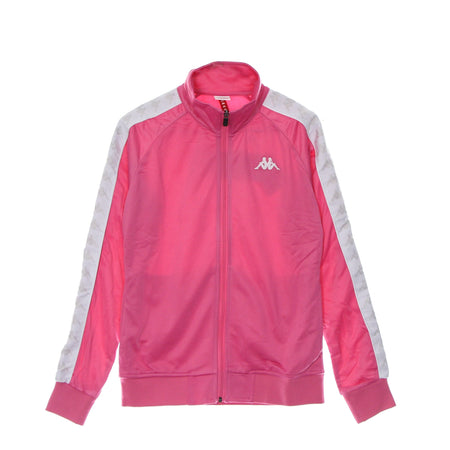 KAPPA Giacca Tuta Donna Banda Wanniston Slim Fuchsia Lt/white da donna
