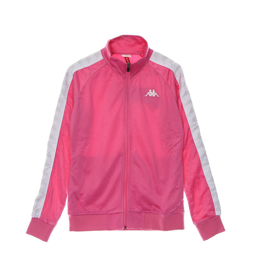 KAPPA Giacca Tuta Donna Banda Wanniston Slim Fuchsia Lt/white da donna