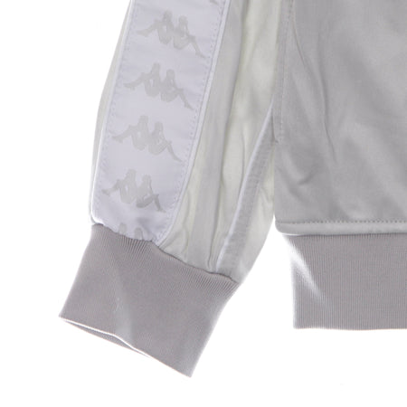 KAPPA Giacca Tuta Uomo Banda Merez Slim Grey Lt/green Lime/white da uomo