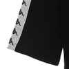 KAPPA Felpa Cappuccio Donna Banda Dressa 2 Black/white da donna