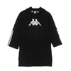 KAPPA Felpa Cappuccio Donna Banda Dressa 2 Black/white da donna