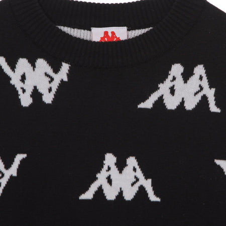 KAPPA Maglione Uomo Authentic Frisia Black/white da uomo