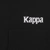 KAPPA Felpa Leggera Cappuccio Uomo Authentic Fin Black/white da uomo