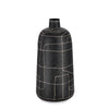 Vaso bottiglia Siva in metallo per uso interno ed esterno h 44,5 cm