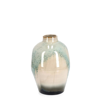 Vaso Coira in terracotta smaltata per uso esterno h 37 cm