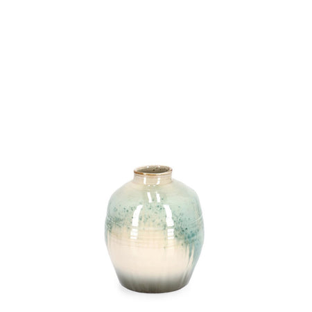 Vaso "Coira" in terracotta smaltata per uso esterno h 30 cm
