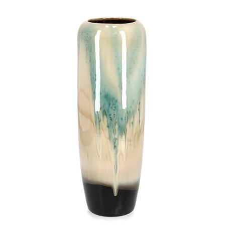 Vaso "Coira" svasato in terracotta smaltata per uso esterno h 60 cm