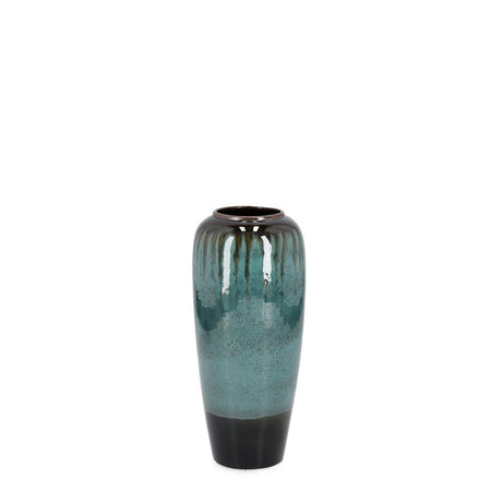 Vaso "Coira" svasato in terracotta smaltata per uso esterno h 36 cm