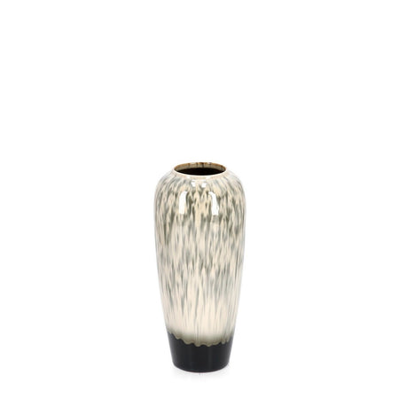 Vaso "Coira" svasato in terracotta smaltata per uso esterno h 36 cm