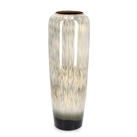Vaso "Coira" alto in terracotta smaltata per uso esterno h 81 cm