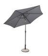 Ombrellone palo centrale Kalife in alluminio verniciato a polvere per giardino e balcone Ø 270 cm