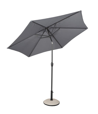 Ombrellone palo centrale "Kalife" in alluminio verniciato a polvere per giardino e balcone Ø 270 cm