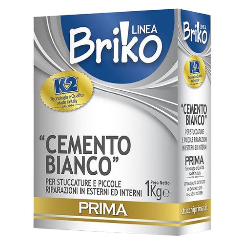 CEMENTO BIANCO IN POLVERE 'BRIKO K2' Kg. 4 – sacchetta pz 4