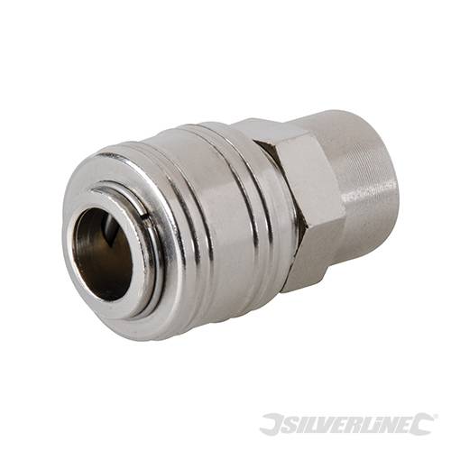 Raccordo con filettatura femmina e attacco rapido Silverline  compressore 43mm freeshipping - Eternal Brico