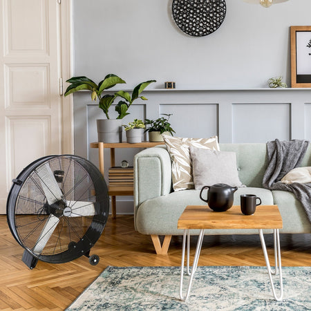 ZEPHIR ZDM90CM Ventilatore Industriale 300W Da Pavimento Con Pale Da 90cm