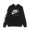 Nike Felpa Cappuccio Uomo Air Basketball Pullover Hoodie Black/light Bone da uomo