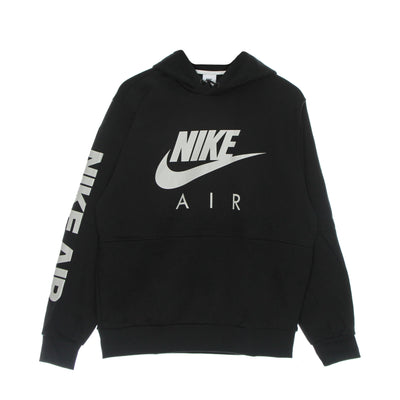 Nike Felpa Cappuccio Uomo Air Basketball Pullover Hoodie Black/light Bone da uomo