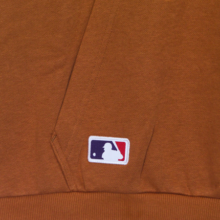 NEW ERA Felpa Cappuccio Uomo Mlb Left Chest Team Logo Hoody Neyyan Toffee/black da uomo