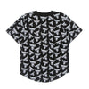 NEW ERA Casacca Bottoni Uomo Nba Aop Distressed Logo Button Up Chibul Black da uomo