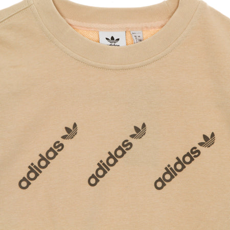 Adidas Felpa Leggera Girocollo Donna Crew Sweatshirt Halo Blush da donna