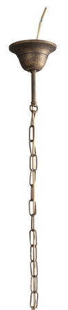 Biscottini Lampadario style Vecchia Marina in fusione di ottone invecchiato Diam.30XH98 cm Made in Italy